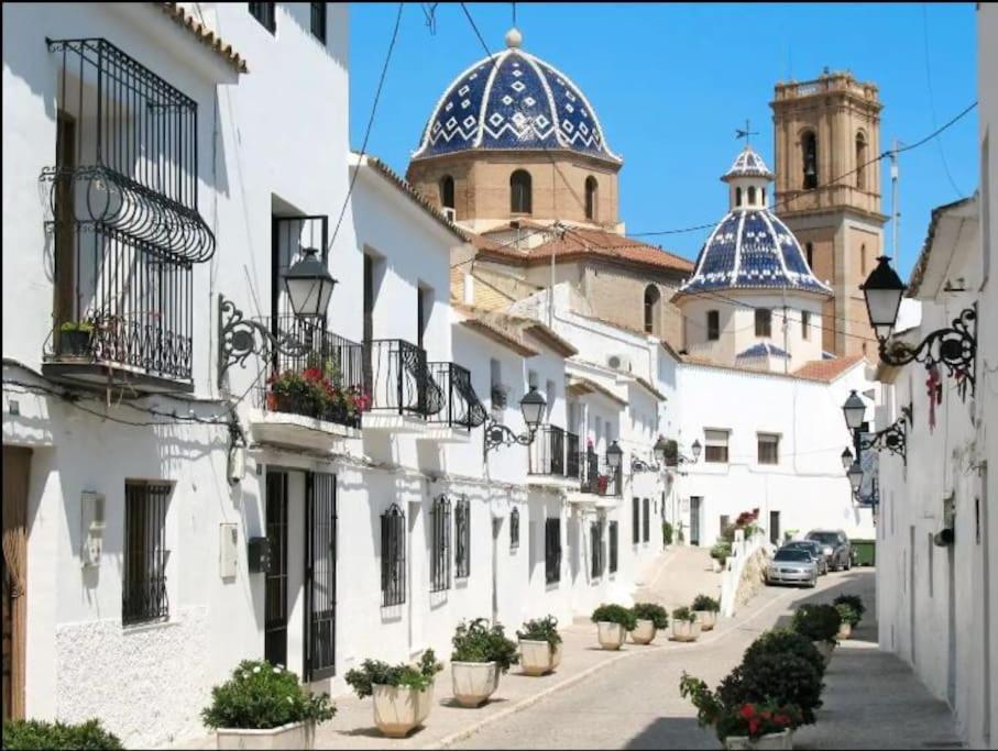 Altea la Vieja Pueblo Mascarat Con Vista Al Mar 아파트 외부 사진